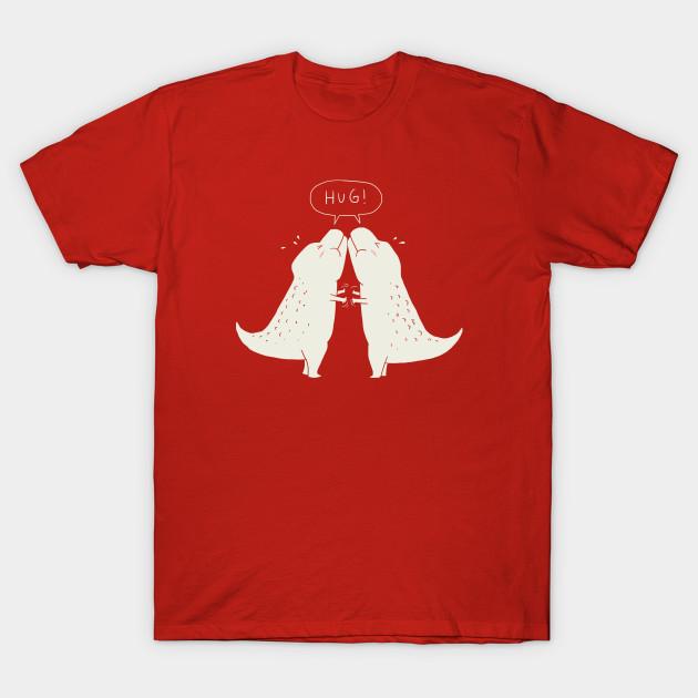 

Men Black Print T-shirt Dino Hug No-Cut Transfer Paper Print Cotton Tshirt 4XL червоний