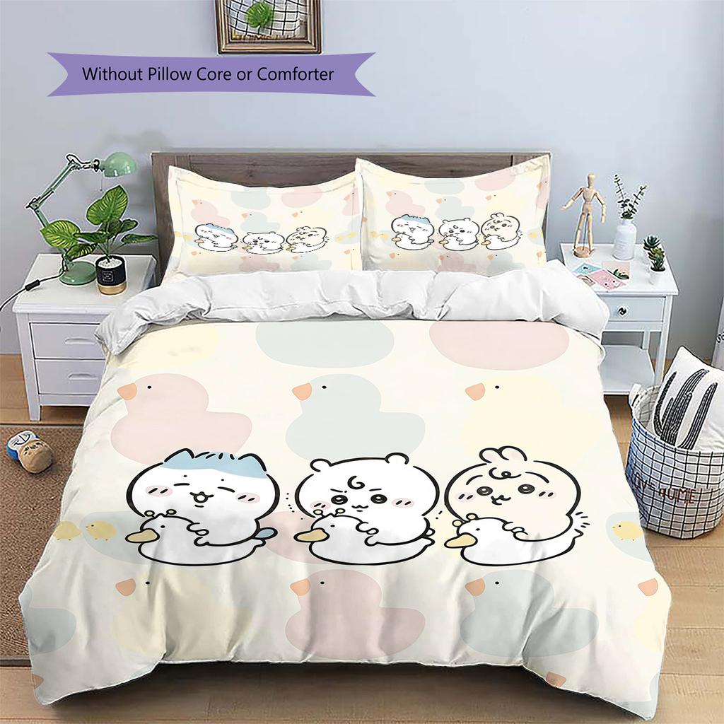 Usagi Pattern Bedding Quilt Set  Home Decoration  Gift (1 * duvet cover + 2 * pillowcase  without core)