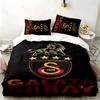 Galatasaray 3pc Set Perfect for Bedroom Use Comfortable Bedding Set Includes a Duvet Cover and Two Pillowcases Ideal Birthday or Christmas Gift