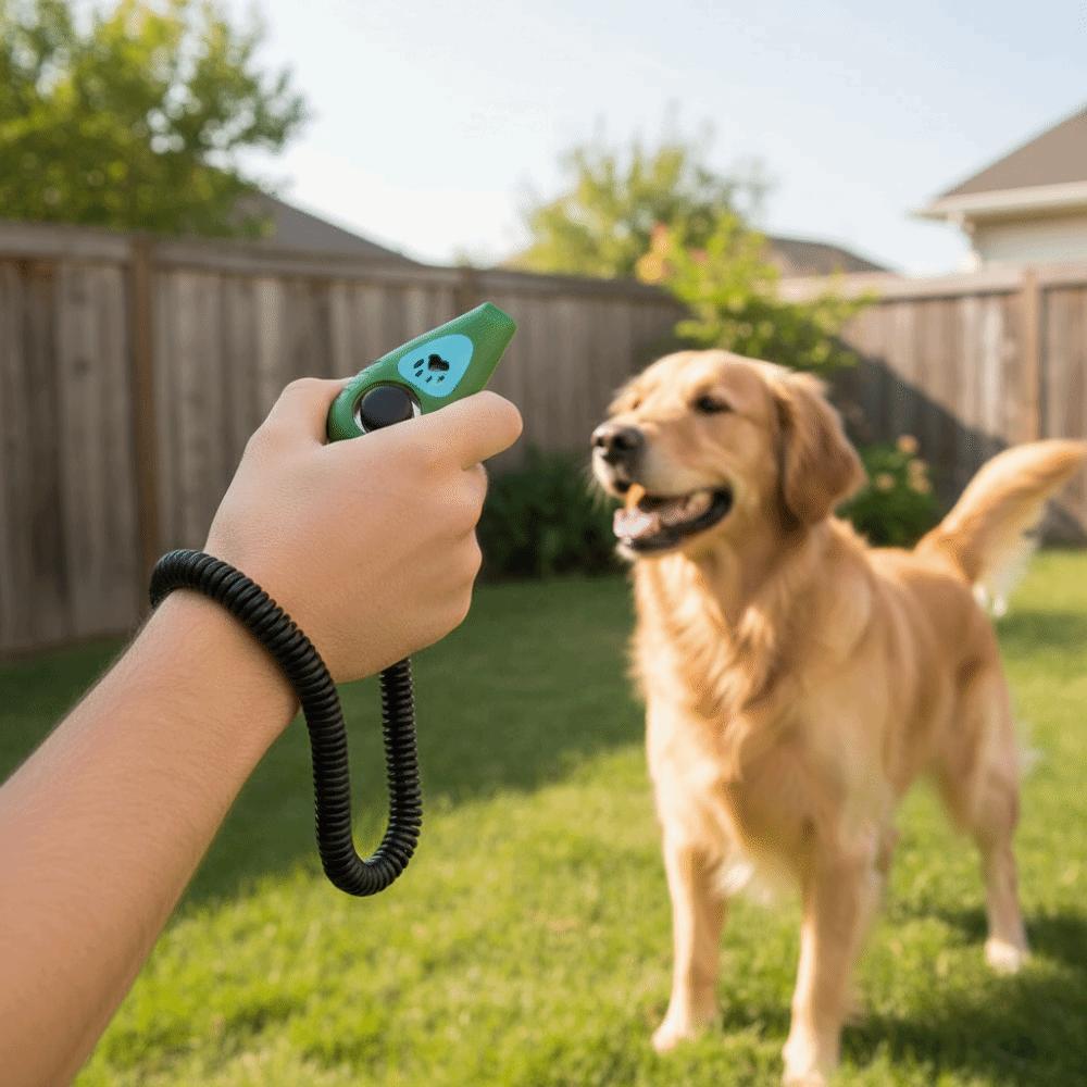 2 in 1 Pet Training Clicker Portable Dog Training Whistle Whistle Clicker  for Cats and Dogs