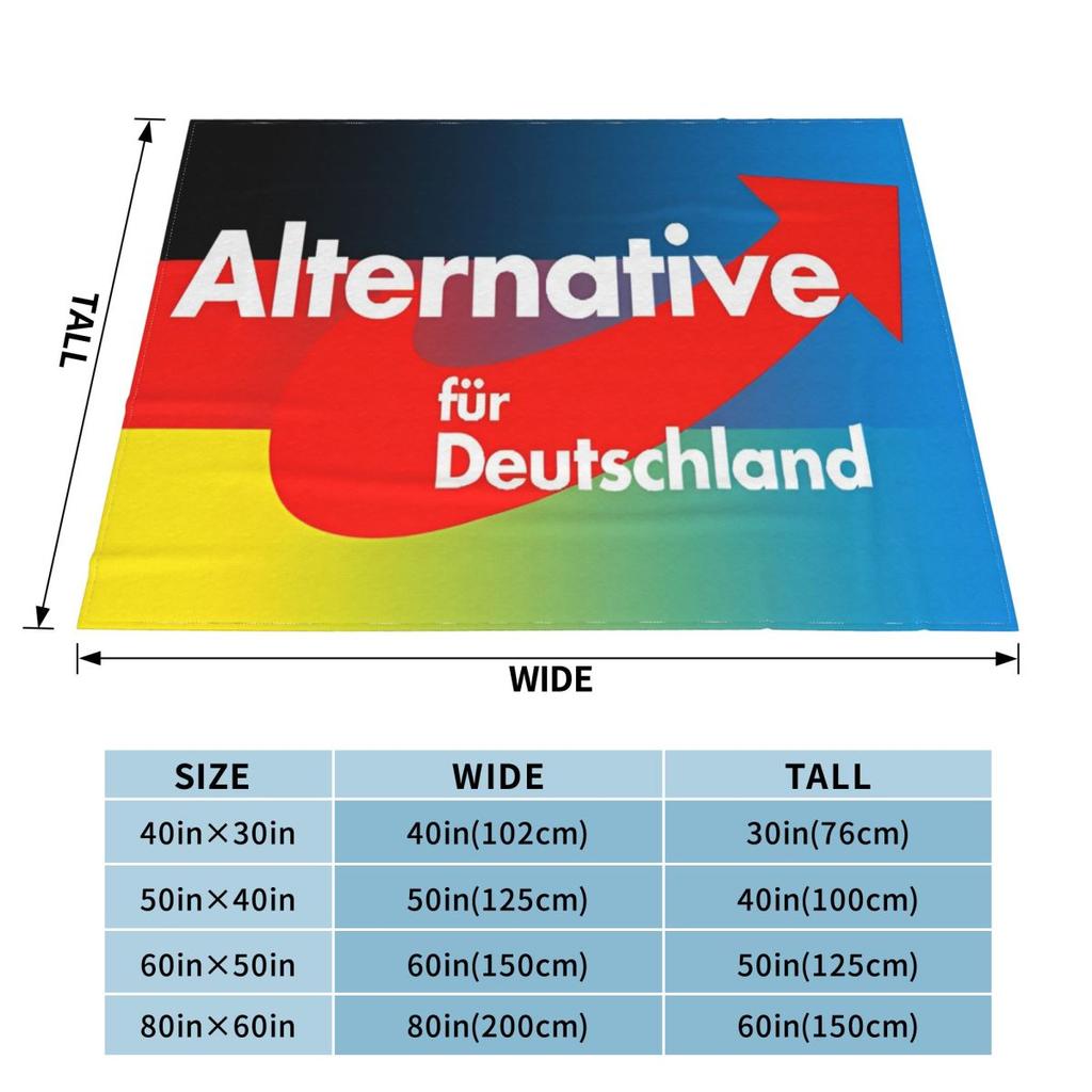 Alternative Afd Germany Blanket Cover Fleece Throw Blanket Bedroom Sofa Personalised Lightweight Bedspread