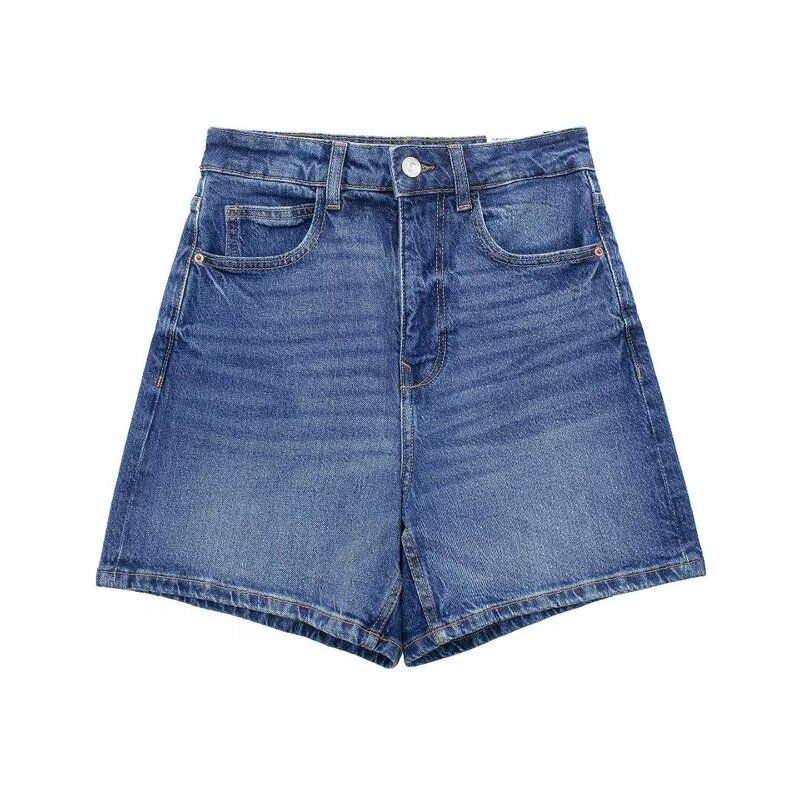 

European and American Women s Clothing Summer New Arrival Casual Fashion All-Matching Loose High Waist Comfortable Edition Type Shorts 7223024 250 Dark Blue M