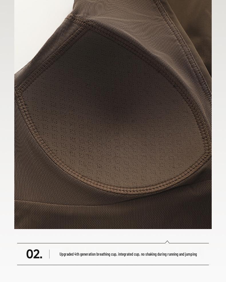 Spring Women's V-neck Sports Bra & Halterneck Yoga Tank Top with Fixed Cups - Supports Underarm Fat