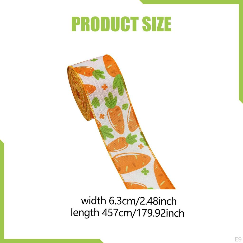 Easter Ribbon 15ft Length Spring Craft for Baskets Crafts Bow Decoration