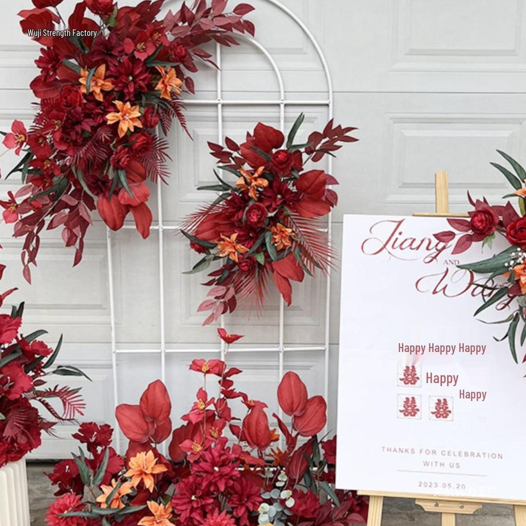 Complete Wedding & Banquet Artificial Flower Set: Ground Rows & Table Decor