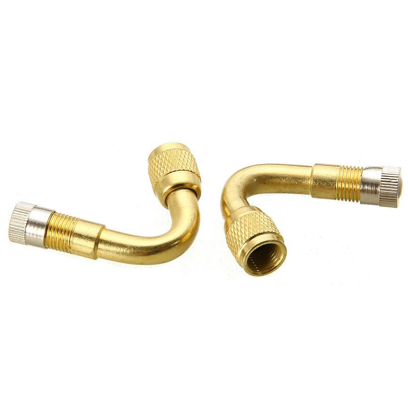 2 Stück 45° Winkel Reifenventilverlängerungsadapter Motorrad Motorroller Auto Fahrrad