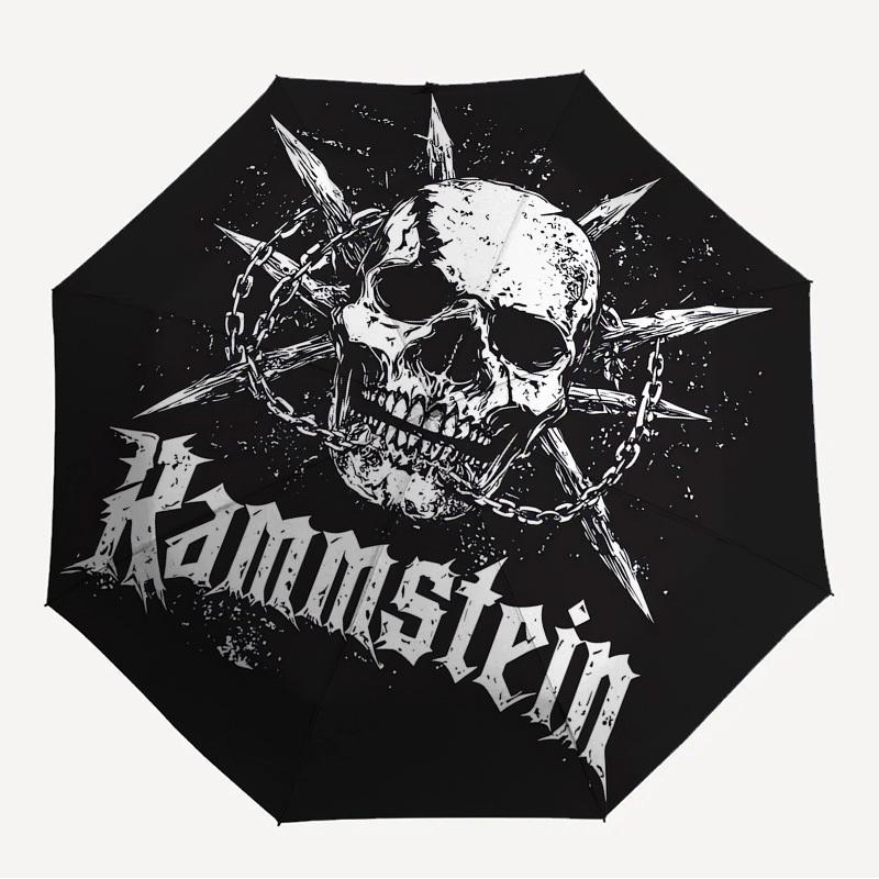 

1pc Skull Chains Rammstein Themed High-quality Umbrella,Automatic Opening and Closing Umbrella,Multi-functional Umbrella G0811013