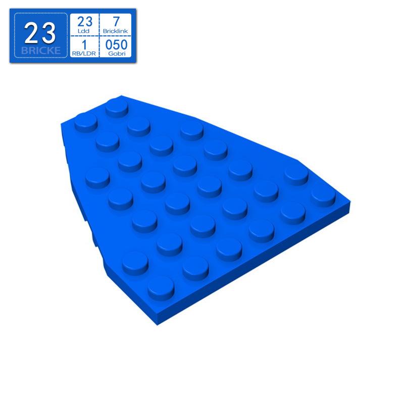 

Brick Guest BRICKE 7x6 Boat Hull Plate Compatible with LEGO 50303 2625, MOC Building Blocks Small Parts Piece синій