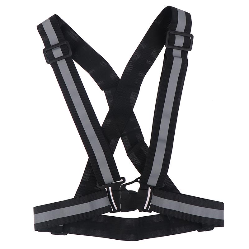 

1 шт. Защитный регулируемый светоотражающий полосатый жилет с подсветкой