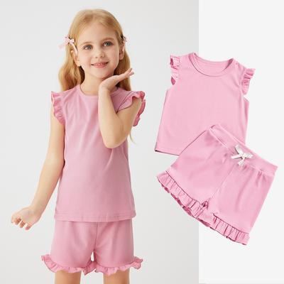 Kids Girls Summer Casual Set Sleveless Top and Shorts