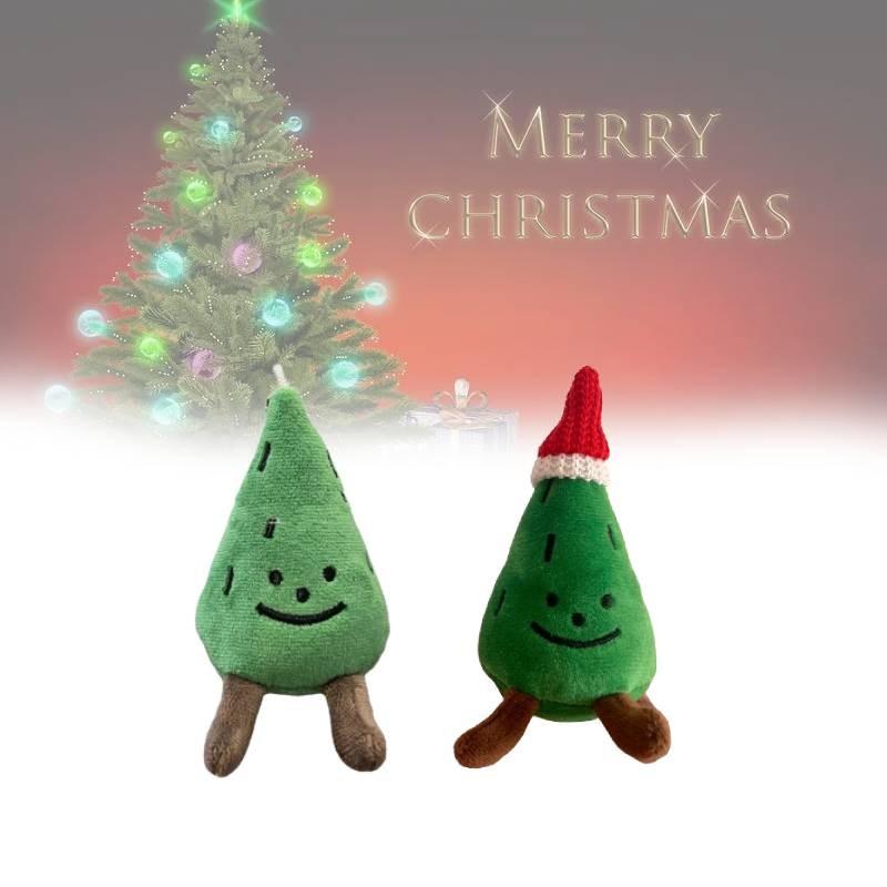 Tree Christmas Keychain Cute Decorative Plush Toy Pendant Doll Decoration Gift