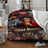 Cristiano Ronaldo (32) Personalized Text Blanket Cozy Personalized Blanket Ultra-Soft Throw For Bedding Home Decor Living Room Picnics All-Season Use