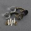 Curtain Tieback Hooks Drapery Holdbacks Crystal Ball Curtain Hookback Wall Mount Metal Curtain Holdback (Bronze 2pcs)