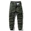 Vintage Washed Pure Cotton American-Style Multi-Pocket Cargo Pants for Men, Trendy Spring and Autumn Outdoor Casual Wear-Resistant Jogger Pants