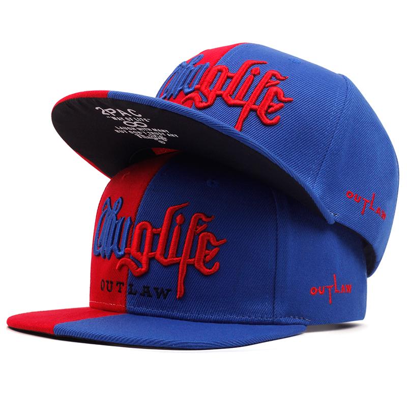 Men'S Fashion Thief Series Dual Color Block Snapback Cap Unisex Sunshade Hat  Adjustable Hip Hop Baseball Caps Cowboy Street Hat