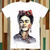 Frida Kahlo Selfie Mode Porträt Kunstwerk T-Shirt Erwachsener Unisex Herren Damen Retro Design T-Shirt Vintage Oberteil A4928