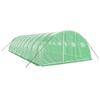 VidaXL Serre avec cadre en acier vert 40 m² 10x4x2 m, polytunnel, serre à cadre froid, serre pour tomate, serre de jardin, 3188064