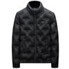 2025 European Style Men's Trendy Dark Floral Stand Collar Down Jacket