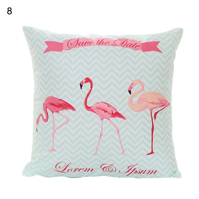 Long-legged Flamingo Series Linen Pillowcase Cushion Cover