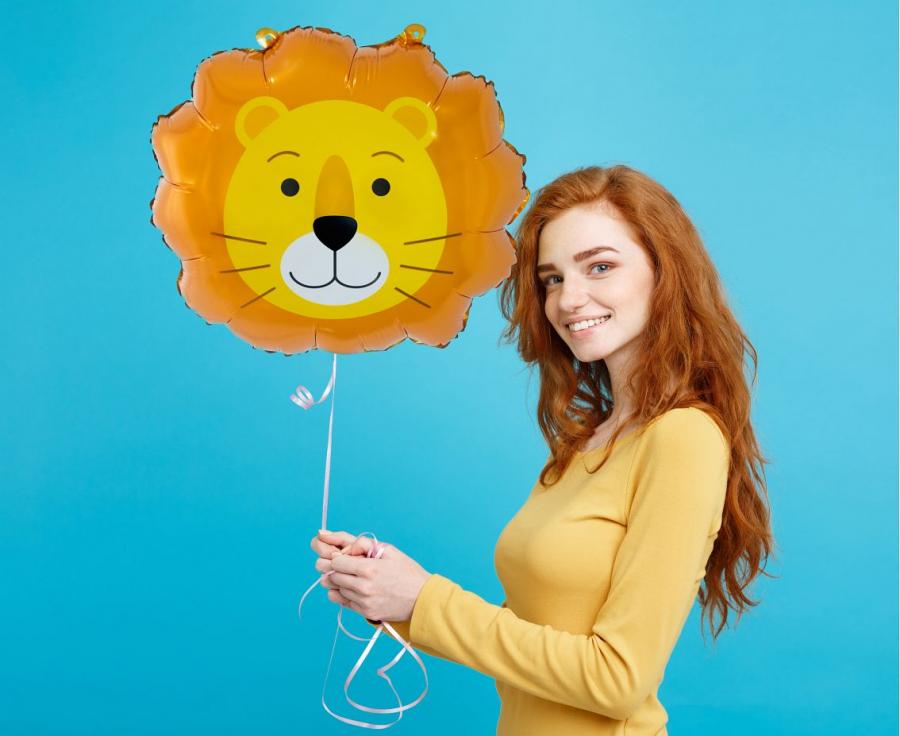 Lion Foil Balloon 43X38 (Head)