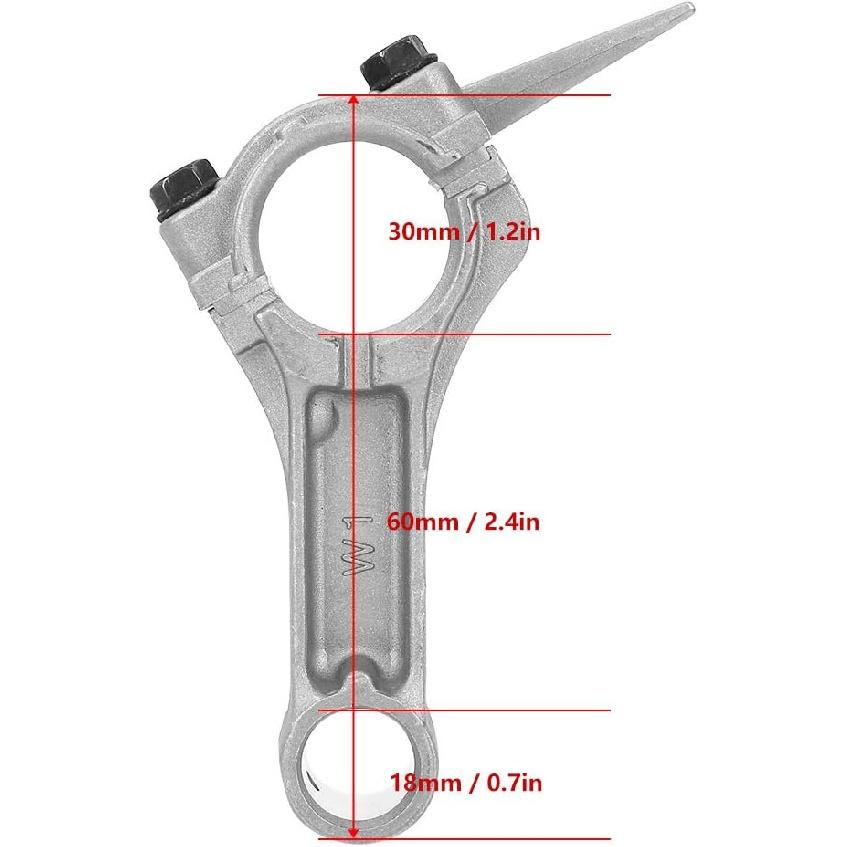Generator Accessories Gasoline, 212Cc 70Mm Piston Gasoline Connecting Rods and Rod for 168F GX160 GX160