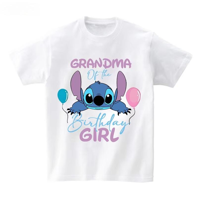 Birthday Girl Tshirt Family Matching Outfits Birthday Party T Shirt Kids Cotton Outfit Girl Birth T Shirt Clothes Loose