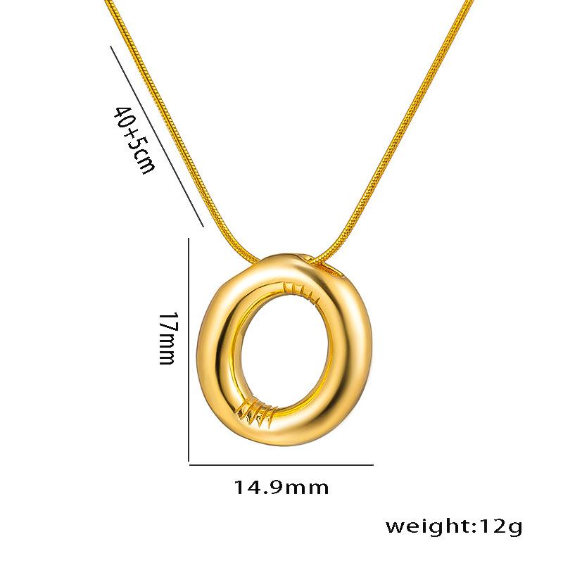 Collana con Ciondolo Lettera Alfabeto A-Z in Acciaio Inossidabile per Donna Catena a Serpente Iniziale Choker Clavicola Collane Gioielli per Regali di Compleanno
