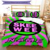 3pcs Custom Name Alpha Kappa Alpha logo Bedding Set Duvet Cover Closure Includes 1 Duvet Cover & 2 Pillowcases for All Seasons Bedroom Decor