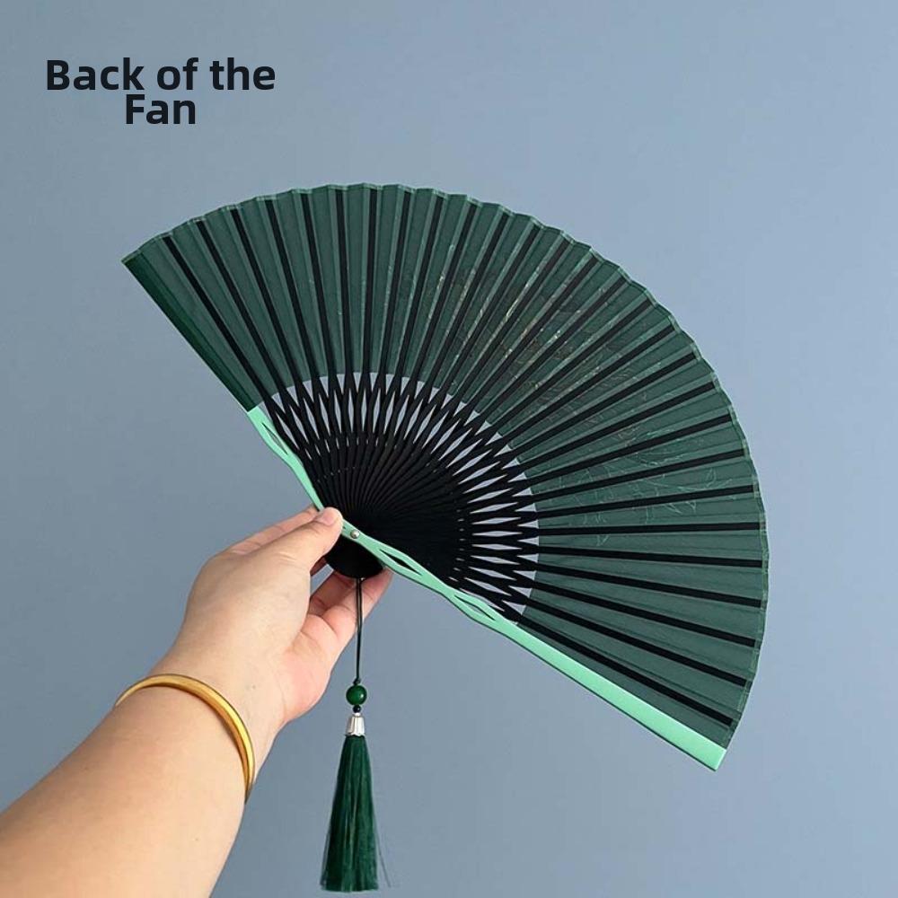 Bambusrahmen Faltbarer Handfächer Pfingstrosenblüten Tanzfächer Sanftes Design Retro Handfächer Geschenkidee