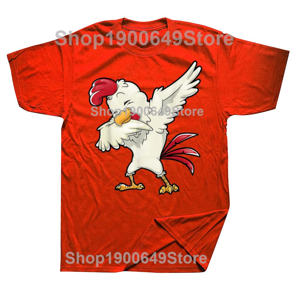 

Funny Animal Farmer Dabbing Dab Hen Chicken T Shirt Tee Tops Round Neck ShortSleeve Fashion Tshirt Clothing Casual Tshirts S