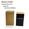 Bamboo Lid Square Metal Storage Tin for Coffee, Sugar, Tea - European American Style