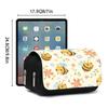 Cute Bee Pattern Double Flip Fabric Pen Case Boy/Girls Best Gift 2D Flat Pencil Pouch School Office Use Children