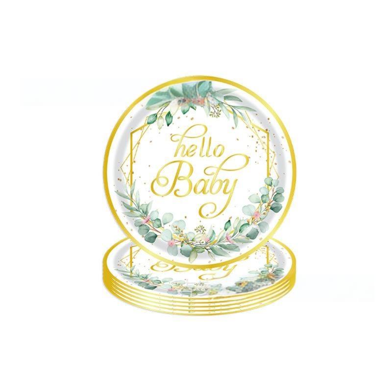 10/20Pcs Disposable Party Plates Kids Birthday Party Napkins Party Decoration for Baby Showers Kids Birthday Supplies