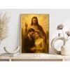 Newlyweds Jesus Catholic Posters Classic Pray Motivational Spirit Modern Prints Canvas Wall Art Picture Home Living Room Decor