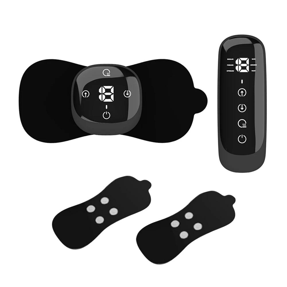 

6 режимов EMS массажер для шеи мини электрический массаж шеи шейный отдел позвоночника спина массажный пластырь облегчение расслабление мышечная усталость инструменты чёрный