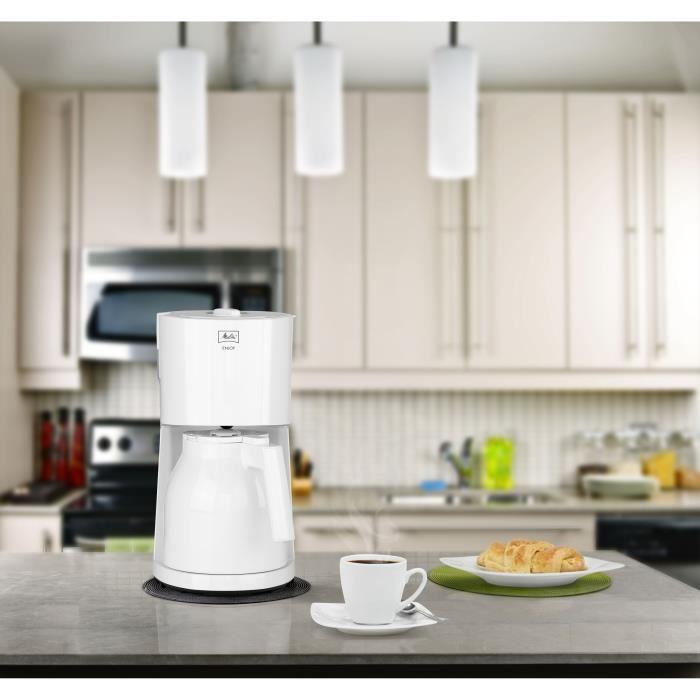 Cafetière filtre MELITTA Enjoy II Therm - Blanc - 12 tasses - 1000W