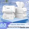 Orange Girl Baby Hand & Mouth Wipes - 80 Pack, Disposable & Thickened, Family Value Size