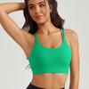 Women's Cross-Back Sports Bra with Thin Straps - Shock-Absorbing and Comfortable Yoga Fitness Wear with One-Piece Cup