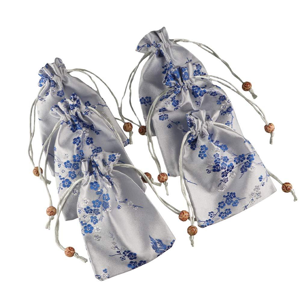 Flower Women Sachet Embroidered Drawstring Gift Bag Antique Storage Bag  Wedding