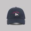 Embroidery puppy baseball cap women's spring new versatile sunshade big head circumference showing face small peaked cap male trend