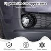 2PCS Car Front Fog Lights Ring Cover Trim for Honda Pilot 2019 2020 2021 2022, ABS Material Automotive Front Bumper Driving Fog Lamp Light Decorative