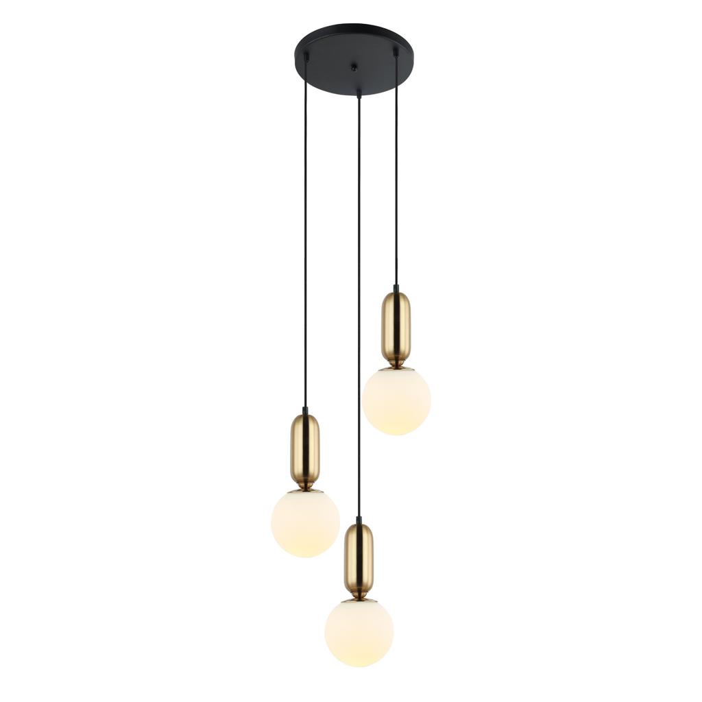 Lampa Wisząca Aldeva 3 E27 Brąz Antyczny Italux Pnd-02340-3S-Bro