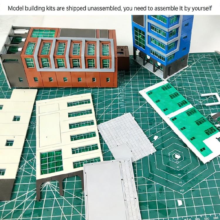 Miniature ABS Building Model 1/150 Scale Realistic Scenery Outland Scene Dioramas Model For Enthusiasts And Students
