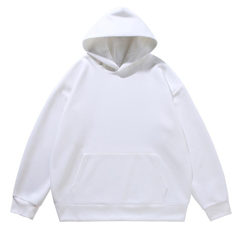 New Men's Clothing Autumn Casual Basic Hooded Solid Color Sweater Sweatpants American Trendy Brand Sports Suit Men
