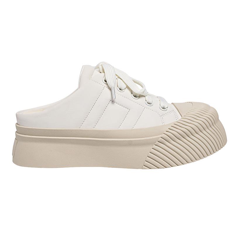 Branț invizibil cu creștere a înălțimii Jumătate de papuci cu vârf închis Îmbrăcăminte exterioară pentru femei Papuci de brioșe noi Pantofi înălțați ușor de purtat