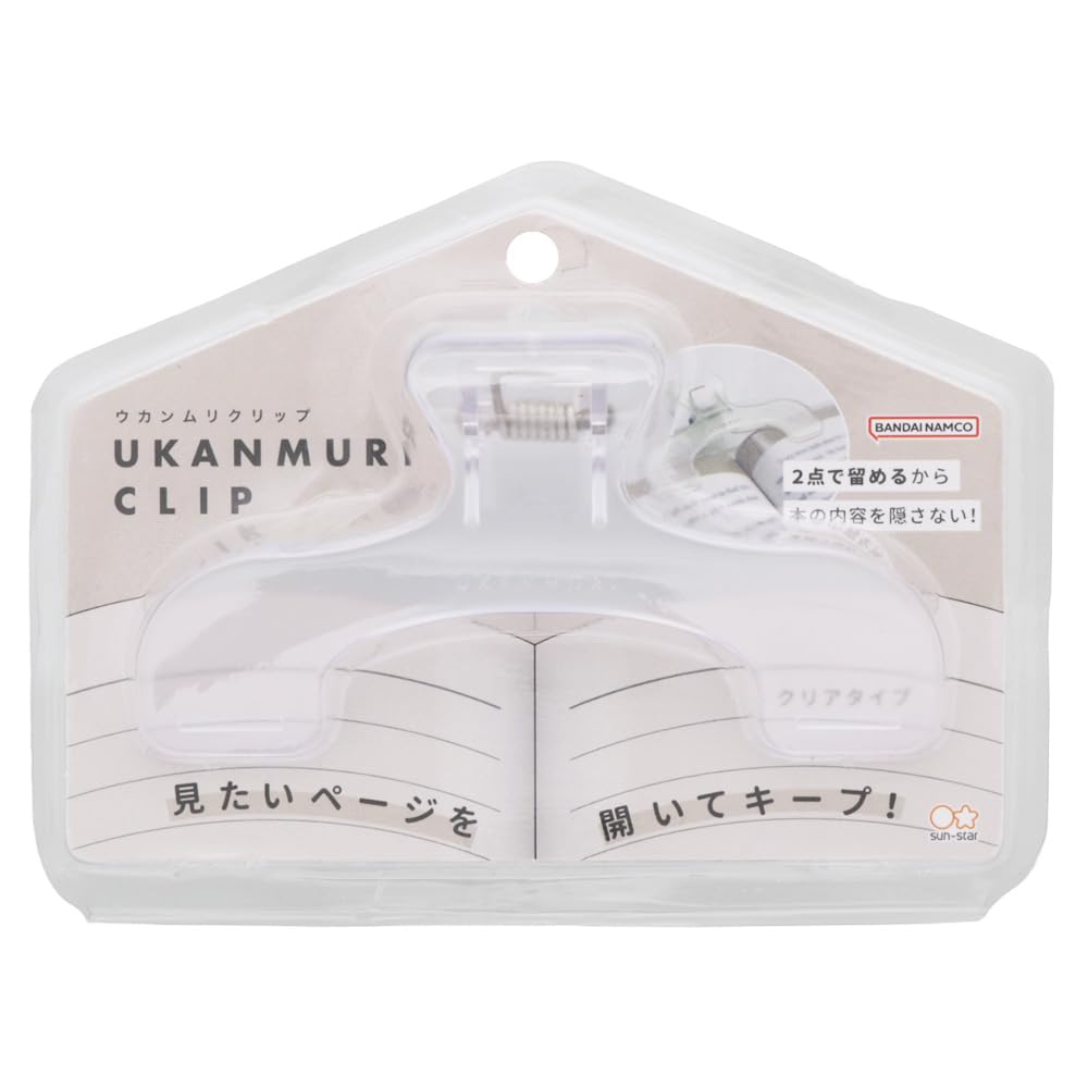 

Канцелярский зажим Sunstar Die Cut Ukanmuri Clip Watery Clear S3623300