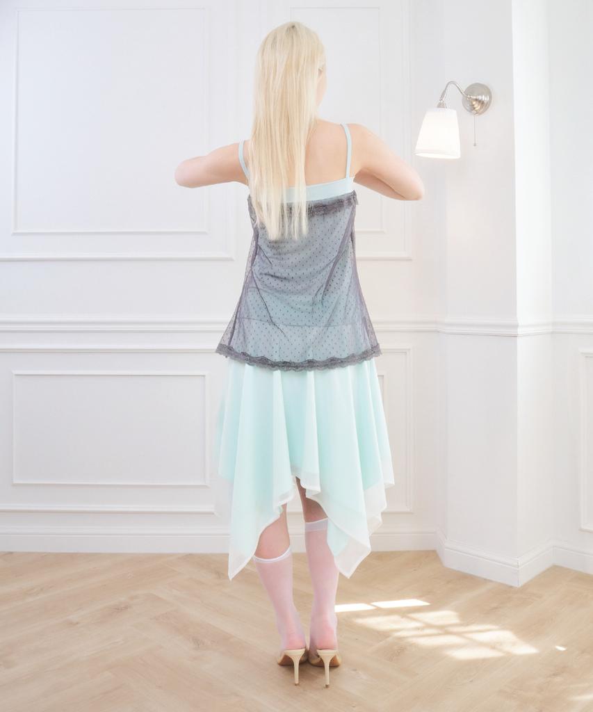 Beliar Iris Low Rise Midi Skirt Mint