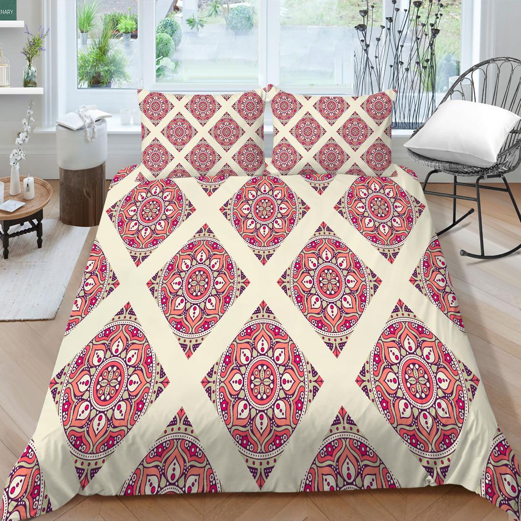 3D Bohemian Home Bettwäsche Bettbezug Luxus Bettwäsche Set Bettbezug Kissenbezug Blatt/Doppelbett in voller Größe 2/3-teilige Schlafzimmerdekoration