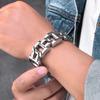 Solid Stainless Steel 22MM Width Motorcycle Bike Chain Man Bracelet Wristband Male Bangles Rock And Roll Rap Jewelry Accessory