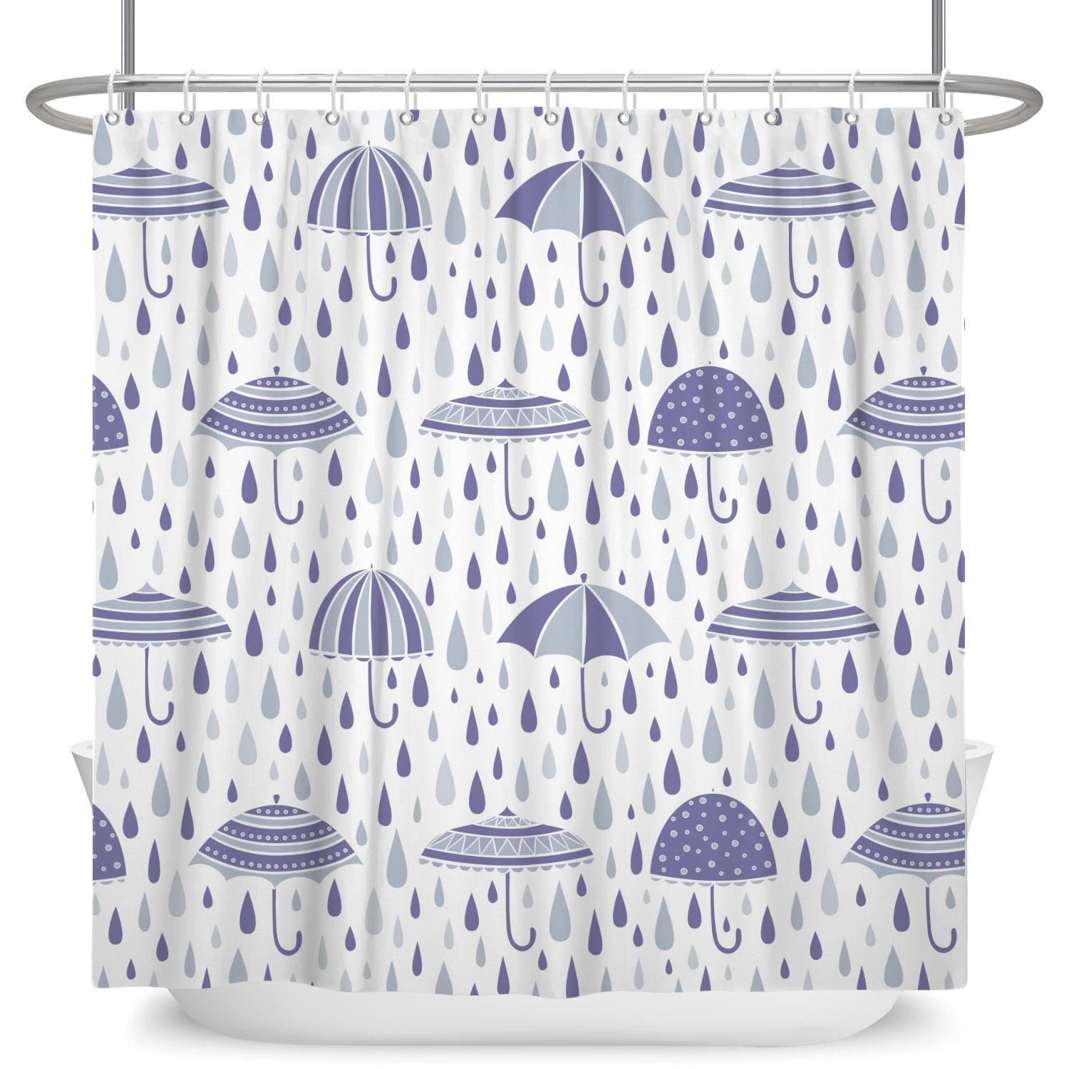 

Cute Cartoon Animal Shower Curtain Waterproof Bath Curtain Bathroom Decor Kids Friendly Design Multiple Fun Patterns With Hooks W90cm x H180cm